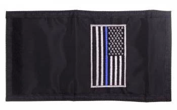 Rothco Thin Blue Line Flag Nylon Commando Wallet 5 Rothco Thin Blue Line Flag Nylon Commando Wallet