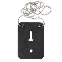 Rothco Low Profile Leather Badge Holder With Chain