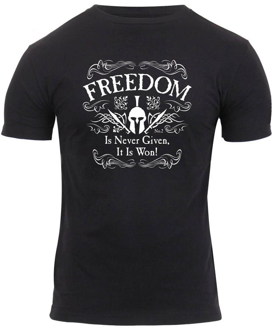 Graphic Printed T-Shirts Rothco Athletic Fit Freedom T-Shirt 3 Graphic Printed T-Shirts Rothco Athletic Fit Freedom T-Shirt