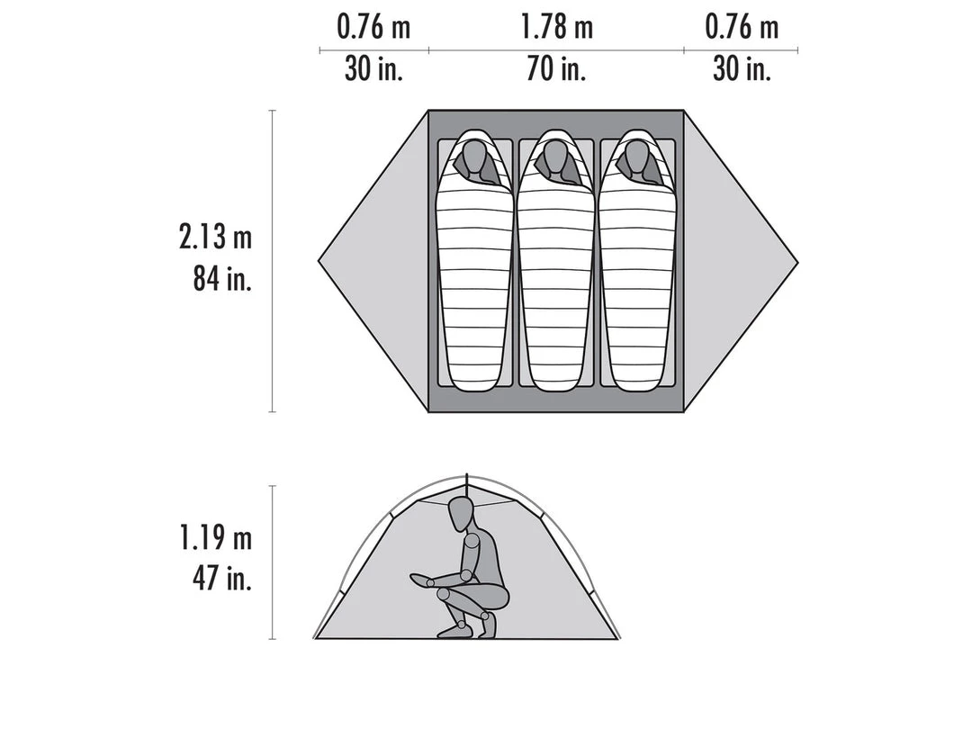 MSR Access 3 Tent 7 MSR Access 3 Tent