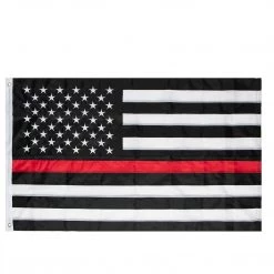 Rothco Deluxe Thin Red Line Flag / 3' X 5' Flags