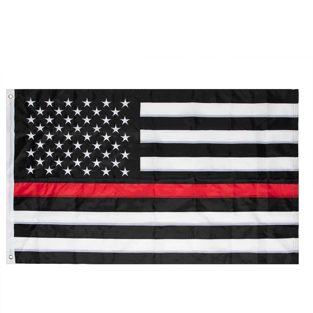 Rothco Deluxe Thin Red Line Flag / 3' X 5' Flags 3 Rothco Deluxe Thin Red Line Flag / 3' X 5' Flags