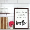 Home Décor Monogram Hustle Farmhouse Print 1 Home Décor Monogram Hustle Farmhouse Print