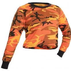 Rothco Women's Camo Long Sleeve Crop Top Camo T-Shirts