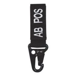 Key Holders Voodoo Tactical Embroidered Blood Tags- AB Positive