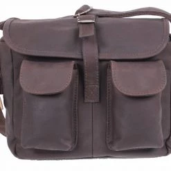 Rothco Brown Leather Ammo Shoulder Bag