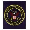 Rothco Military Insignia Fleece Blankets - Navy Blankets & Quilts