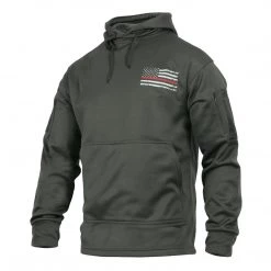 Rothco Thin Red Line Grey Concealed Carry Hoodie