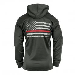 Rothco Thin Red Line Grey Concealed Carry Hoodie
