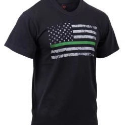 Rothco Thin Green Line Distressed Flag T-Shirt