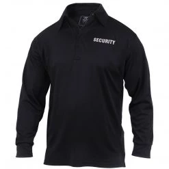 Rothco Moisture Wicking Long Sleeve Security Polo Polo Shirts