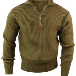 Rothco Quarter Zip Acrylic Commando Sweater