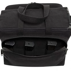 Rothco Canvas Tactical Shooting Range Bag - Black Gun Bags & Gun Cases