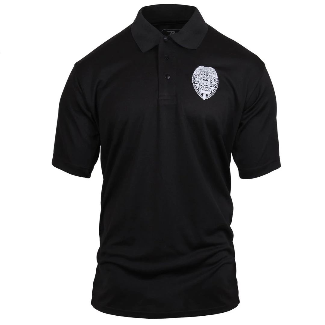 Polo Shirts Rothco Moisture Wicking Security Polo Shirt With Badge 3 Polo Shirts Rothco Moisture Wicking Security Polo Shirt With Badge