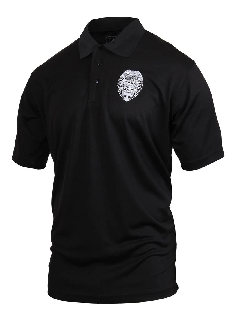 Polo Shirts Rothco Moisture Wicking Security Polo Shirt With Badge 4 Polo Shirts Rothco Moisture Wicking Security Polo Shirt With Badge