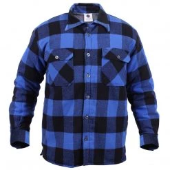 Rothco Extra Heavyweight Buffalo Plaid Sherpa-lined Flannel Shirts