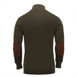 Rothco 3-Button Sweater With Suede Accents