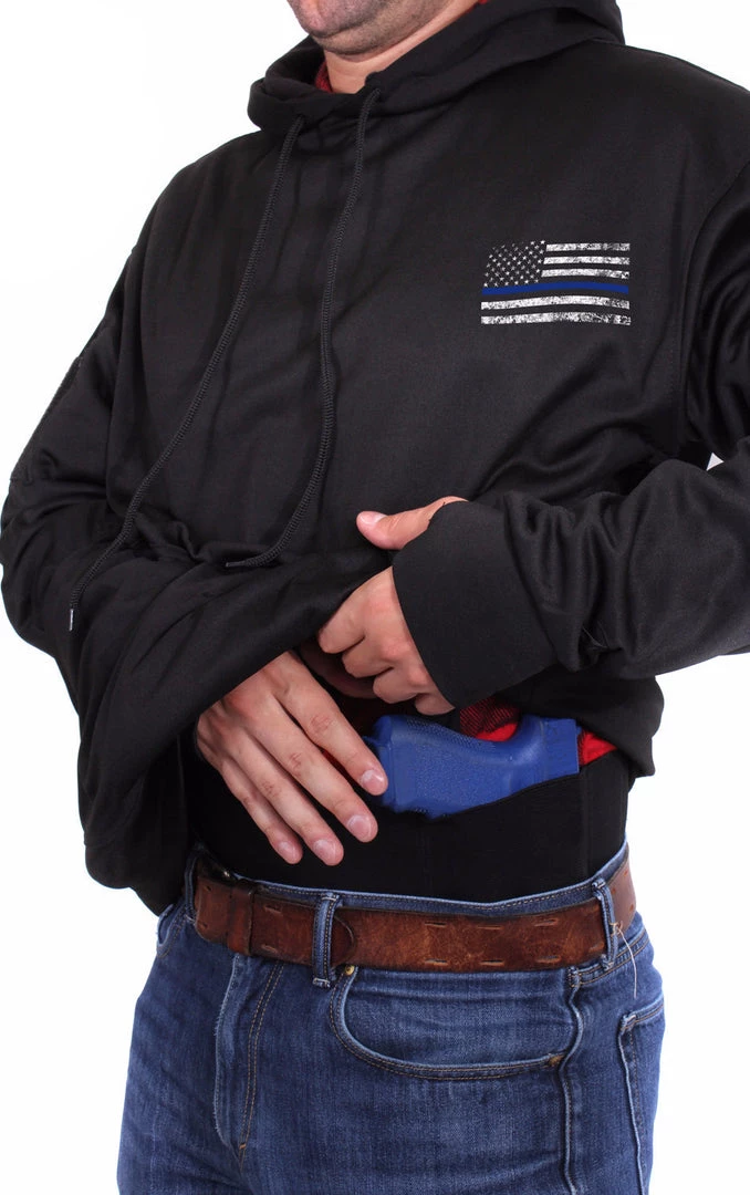 Hoodies & Sweats Rothco Thin Blue Line Concealed Carry Hoodie 5 Hoodies & Sweats Rothco Thin Blue Line Concealed Carry Hoodie