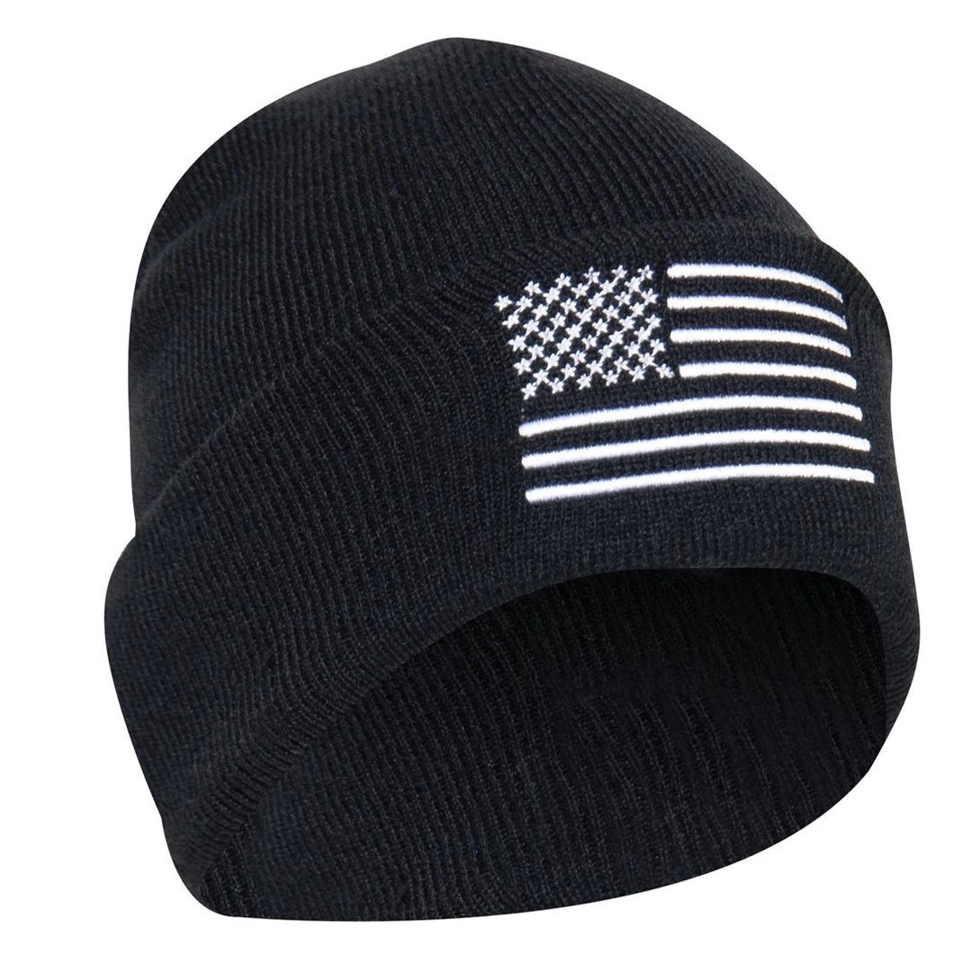 Rothco US Flag Embroidered Watch Cap Beanies 3 Rothco US Flag Embroidered Watch Cap Beanies