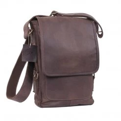 Attache And Shoulder Bags Rothco Brown Leather Military Tech Bag