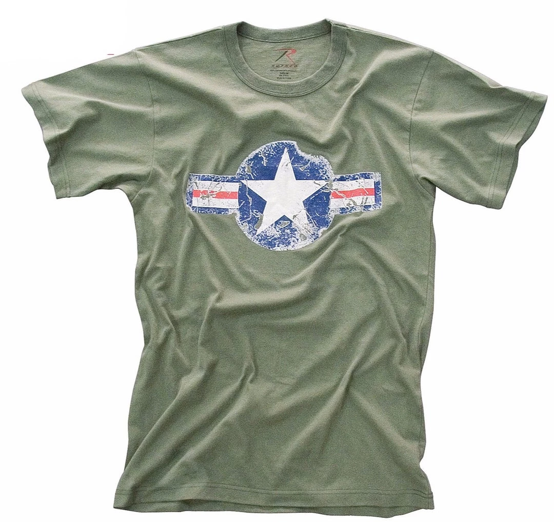 Graphic Printed T-Shirts Rothco Vintage Army Air Corps T-Shirt 4 Graphic Printed T-Shirts Rothco Vintage Army Air Corps T-Shirt
