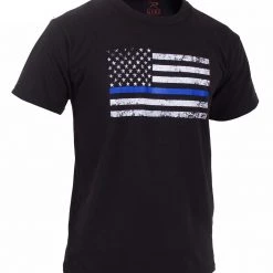 Kids Clothing Rothco Kids Thin Blue Line US Flag T-Shirt