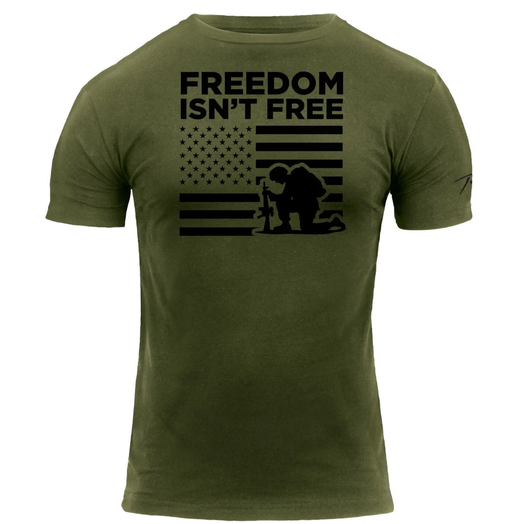 Rothco "Freedom Isn't Free" T-Shirt Graphic Printed T-Shirts 3 Rothco "Freedom Isn't Free" T-Shirt Graphic Printed T-Shirts