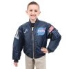 Rothco Kids NASA MA-1 Flight Jacket Kids Clothing