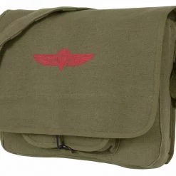 Rothco Canvas Israeli Paratrooper Bag Attache And Shoulder Bags