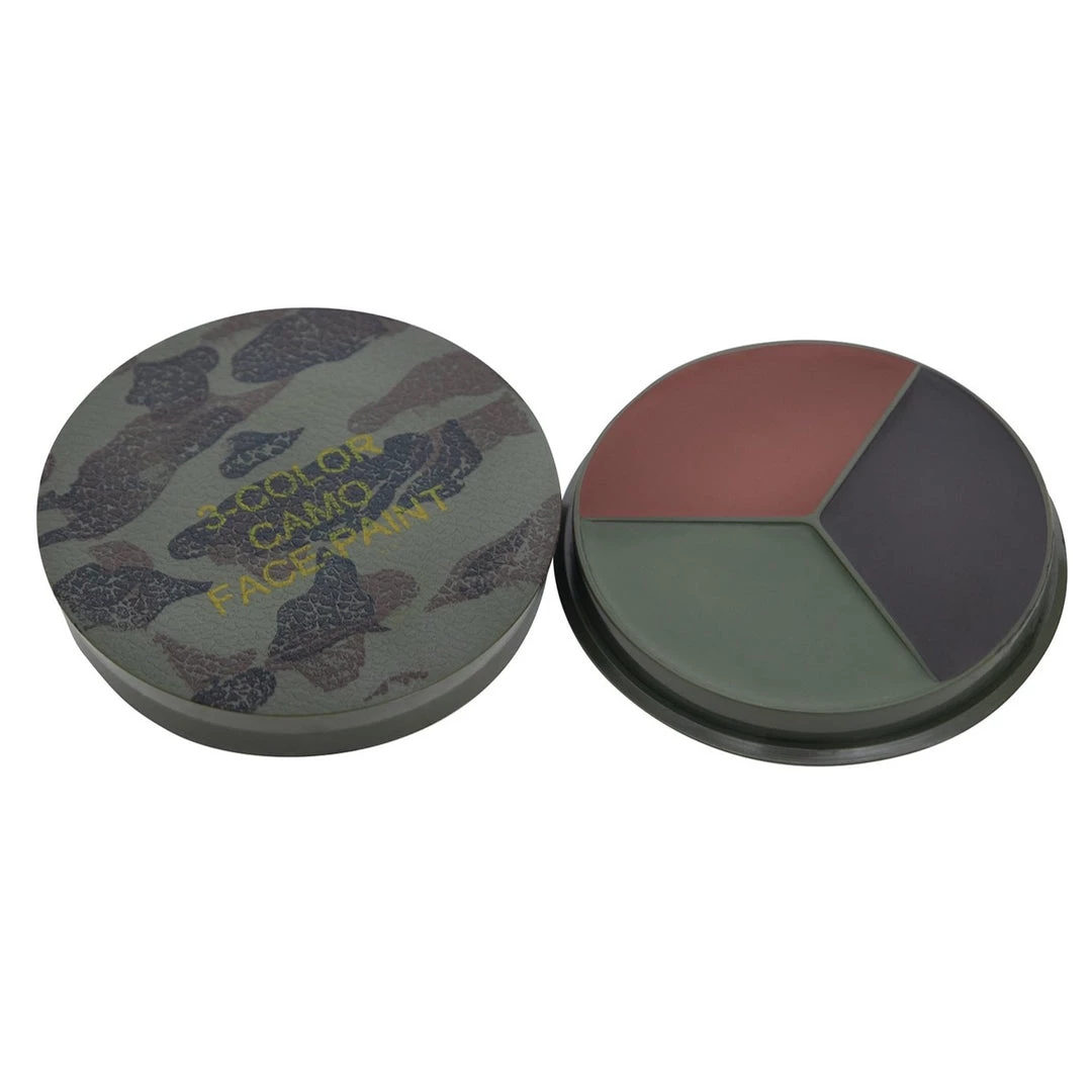 Camo Paint Rothco Round Camo Face Paint Compact - Woodland Camo 3 Camo Paint Rothco Round Camo Face Paint Compact - Woodland Camo