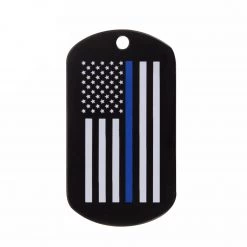 Rothco Thin Blue Line Dog Tag Jewelry
