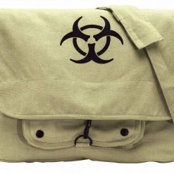 Rothco Vintage Canvas Paratrooper Bag W/ Bio-Hazard Symbol