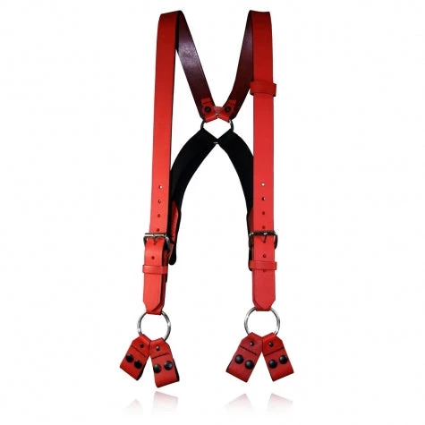 Boston Leather Firefighter Suspenders, 8-Point Loop 4 Boston Leather Firefighter Suspenders, 8-Point Loop