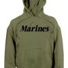Rothco Marines Pullover Hooded Sweatshirt Olive Drab
