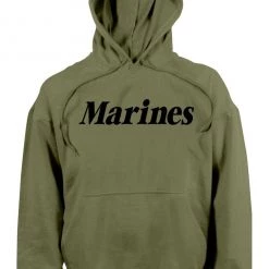 Rothco Marines Pullover Hooded Sweatshirt Olive Drab