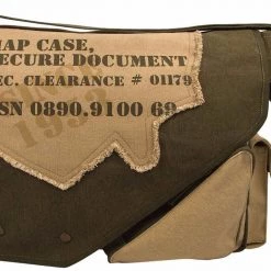 Attache And Shoulder Bags Rothco Vintage Canvas Two-Tone Imprinted Map Bag