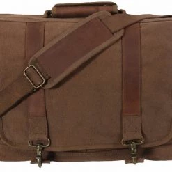 Attache And Shoulder Bags Rothco Vintage Canvas Pathfinder Laptop Bag With Leather Accents 7 Attache And Shoulder Bags Rothco Vintage Canvas Pathfinder Laptop Bag With Leather Accents