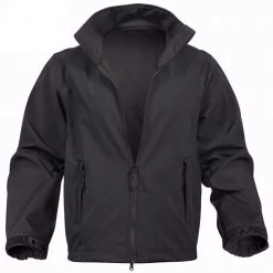 Jackets Rothco Black Soft Shell Uniform Jacket