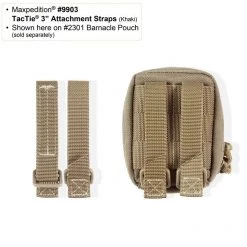 Molle Straps Maxpedition 3" TacTie Pack Of 4 15 Molle Straps Maxpedition 3