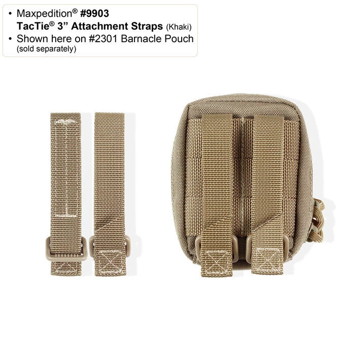 Molle Straps Maxpedition 3" TacTie Pack Of 4 8 Molle Straps Maxpedition 3" TacTie Pack Of 4