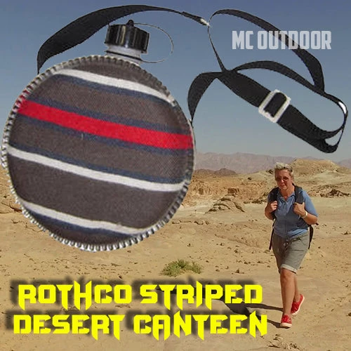 Rothco 2 Quart Striped Desert Canteen 4 Rothco 2 Quart Striped Desert Canteen