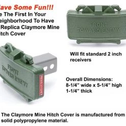 GG&G Claymore Mine Trailer Hitch Cover Novelties