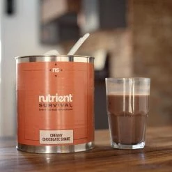 MREs Nutrient Survival Creamy Chocolate Shake 12 MREs Nutrient Survival Creamy Chocolate Shake
