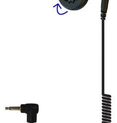 Radio Earpieces Code Red Headsets Crew Jr 3.5 Swivel Type Listen-Only Earpiece For 2-Way Motorola Radios