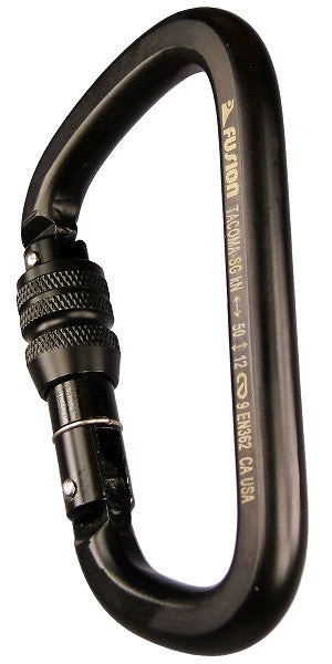 Fusion Tacoma Screw Lock Carabiner Carabiners 5 Fusion Tacoma Screw Lock Carabiner Carabiners