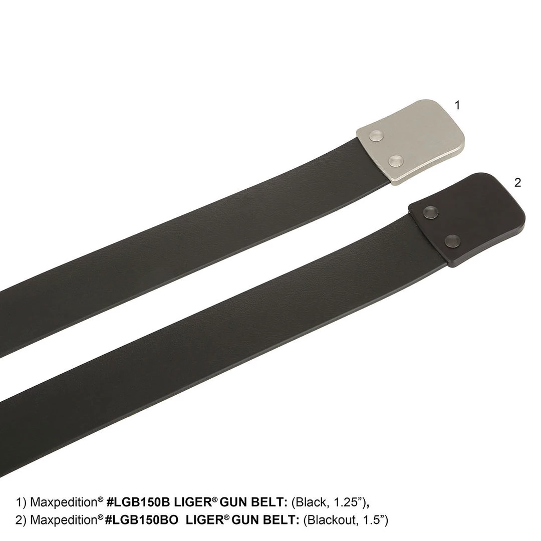 Maxpedition Liger Gun Belt: Blackout 4 Maxpedition Liger Gun Belt: Blackout