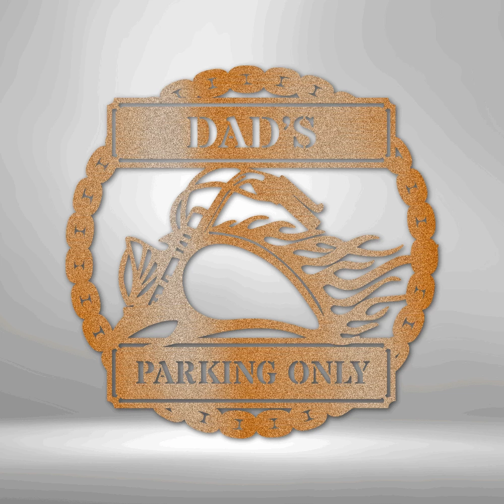 Home Décor Monogram Hog Parking Plaque - Steel Sign 4 Home Décor Monogram Hog Parking Plaque - Steel Sign
