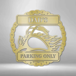 Home Décor Monogram Hog Parking Plaque - Steel Sign 9 Home Décor Monogram Hog Parking Plaque - Steel Sign