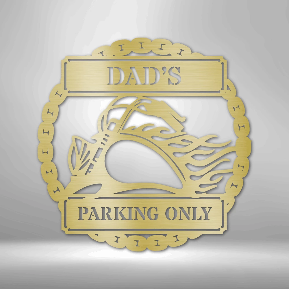 Home Décor Monogram Hog Parking Plaque - Steel Sign 5 Home Décor Monogram Hog Parking Plaque - Steel Sign