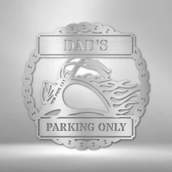 Home Décor Monogram Hog Parking Plaque - Steel Sign 10 Home Décor Monogram Hog Parking Plaque - Steel Sign